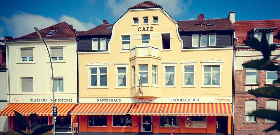 Ein altes originales Foto der Bäckerei Terjung Stammhauses