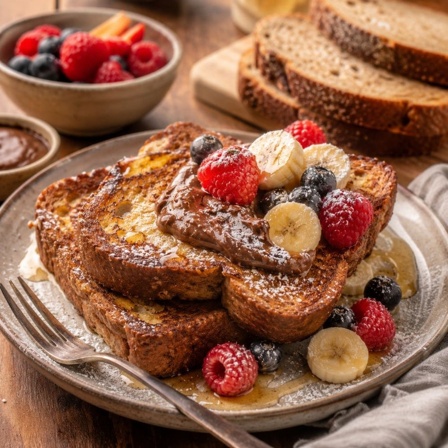 Herzhafter French Toast aus Terjung Bierbrot als Brunch-Idee