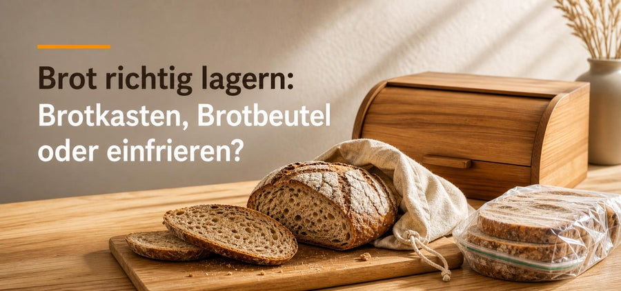 Brot richtig lagern: Brotkasten, Brotbeutel oder einfrieren?