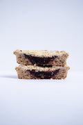 Linzer Törtchen innen mit Wildheidelbeeren
