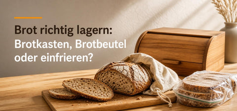 Brot richtig lagern: Brotkasten, Brotbeutel oder einfrieren?