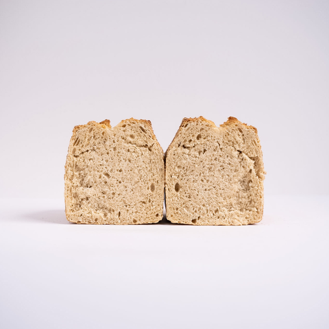 Dinkelvollkorn-Toastbrot mit Sauerteig ganze Scheiben