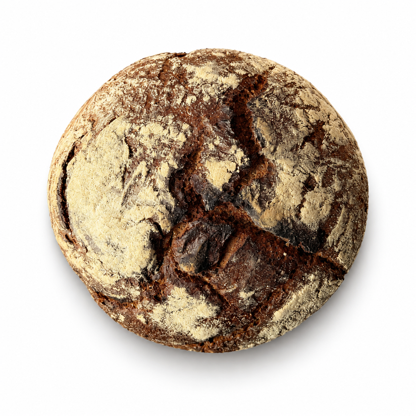 Rustikales Sauerteigbrot von Terjung von oben