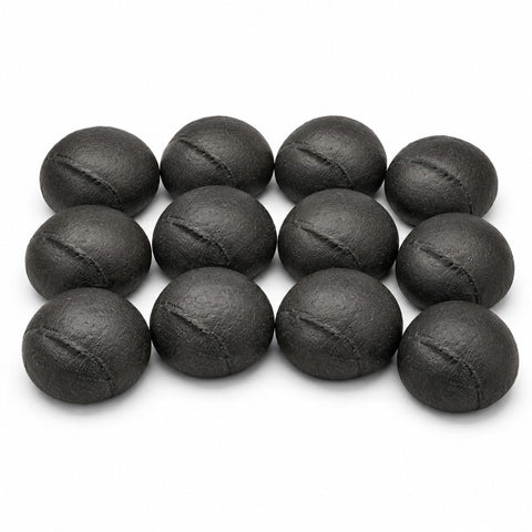 Schwarzer Kumpel Kohle-Brötchen als 12er Set