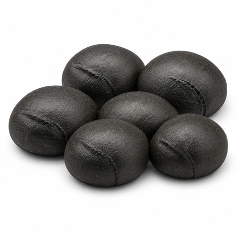 Schwarzer Kumpel Kohle-Brötchen als 6er Set